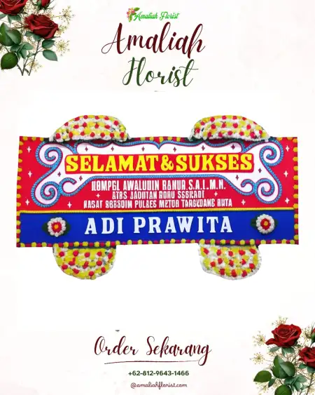Papan Bunga Ucapan Selamat Lueng Bata